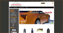 Desktop Screenshot of performanceautofinishes.com