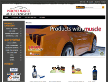 Tablet Screenshot of performanceautofinishes.com